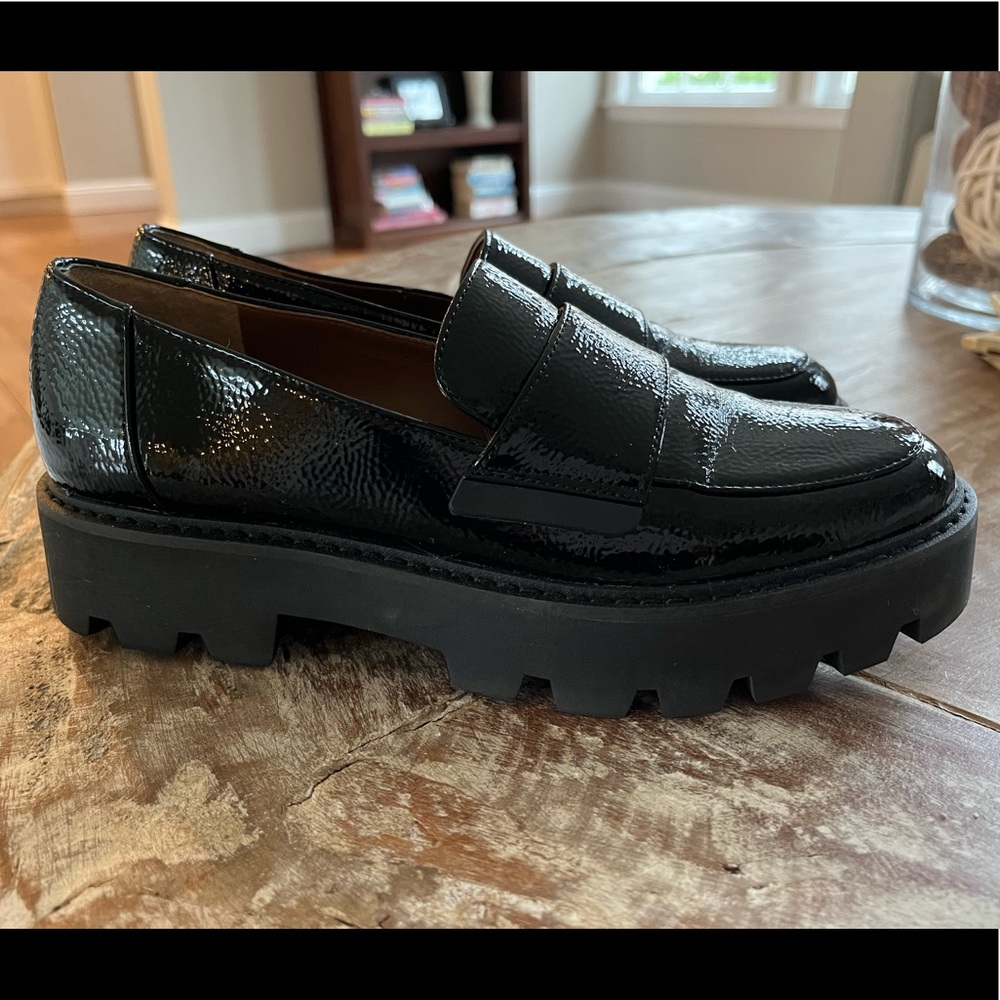 Black Patent Leather Loafers